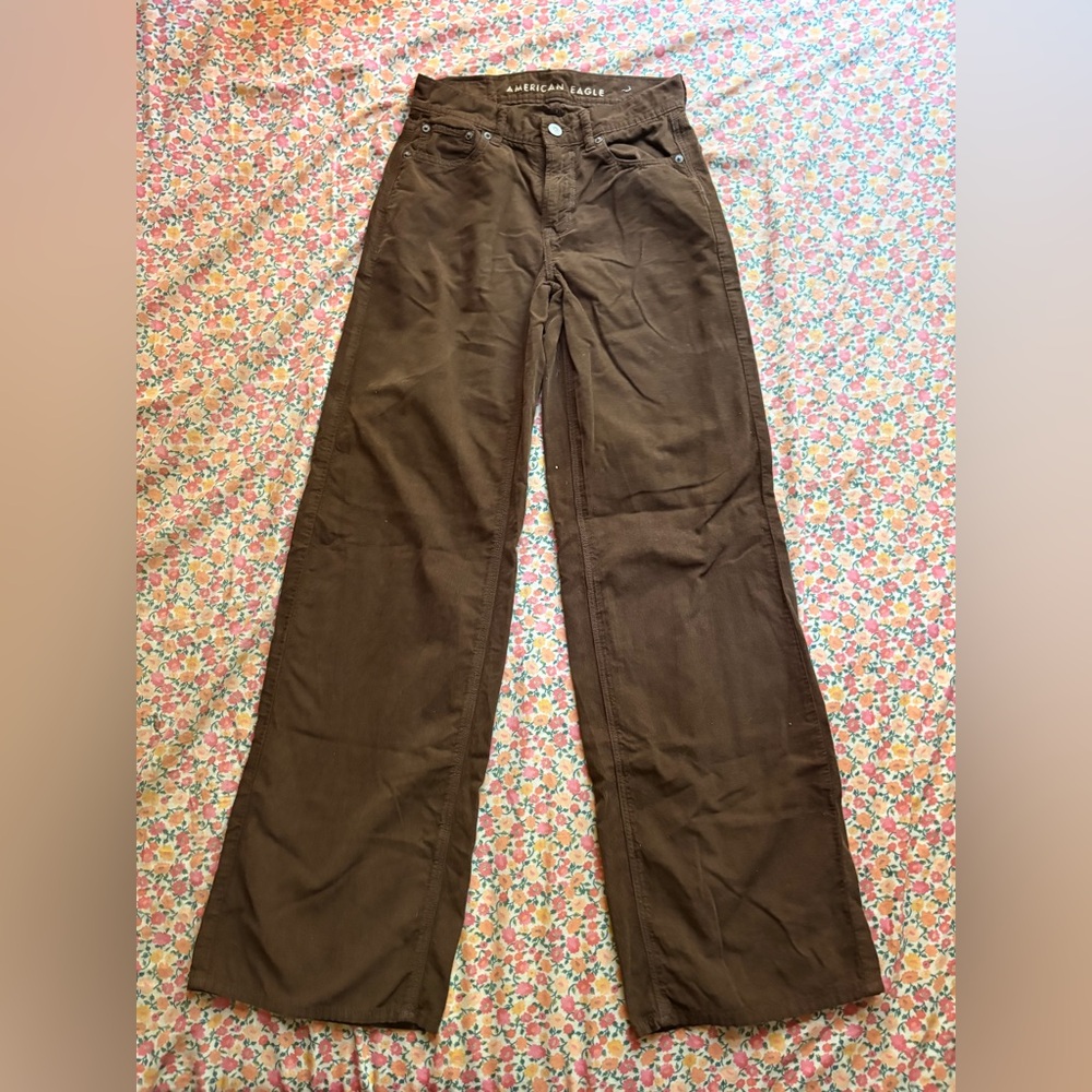 American Eagle Outfitters Dark Brown Corduroy Pants